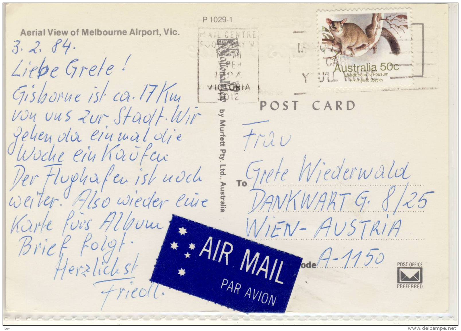 MELBOURNE - GISBORNE,  Aerial View Of Melbourne Airport, Victoria, Nice Stamp - Aerodromes