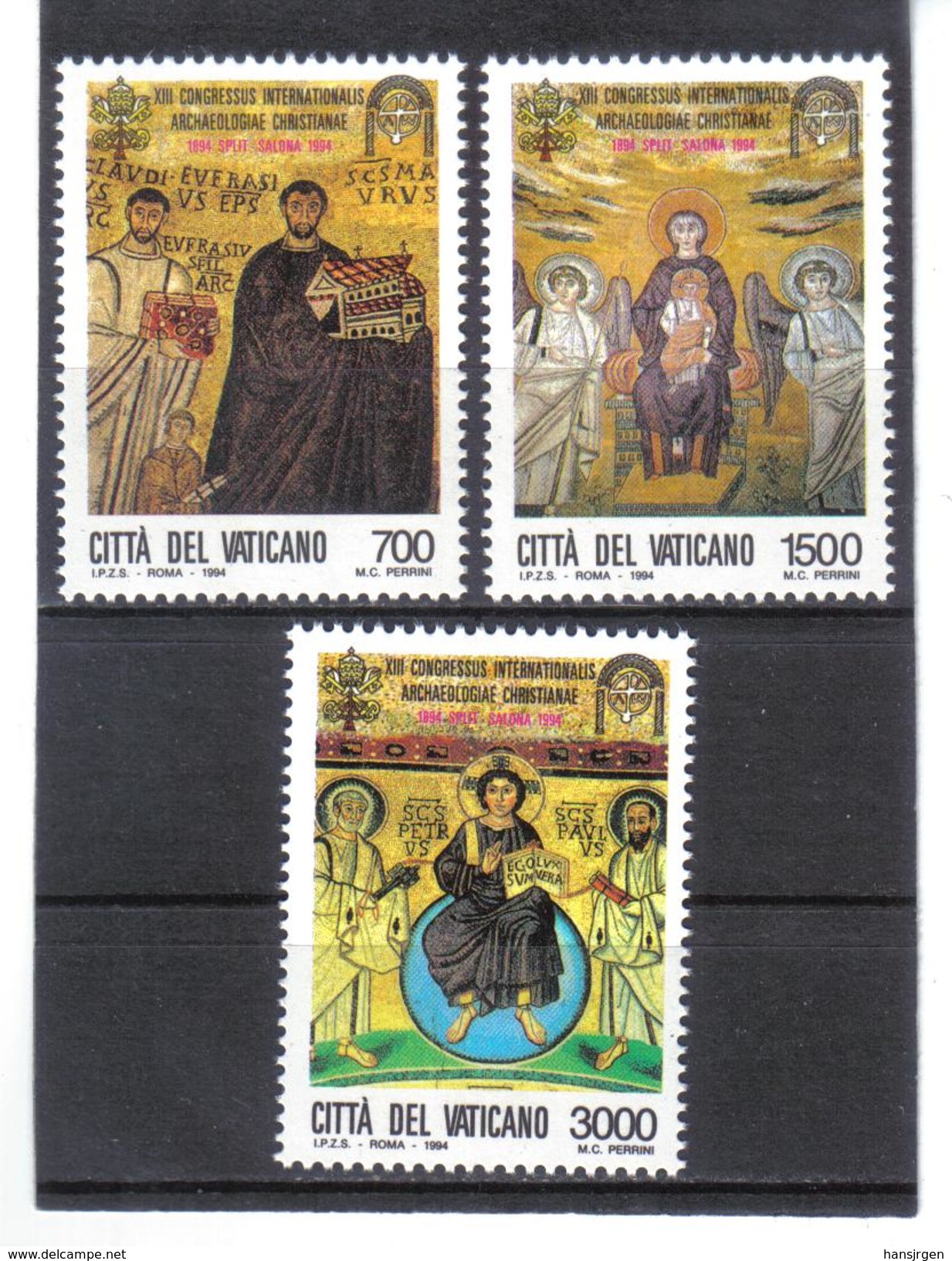 XAX133 VATICAN  1994   MICHL  1124/26 ** Postfrischer SATZ   SIEHE ABBILDUNG - Unused Stamps