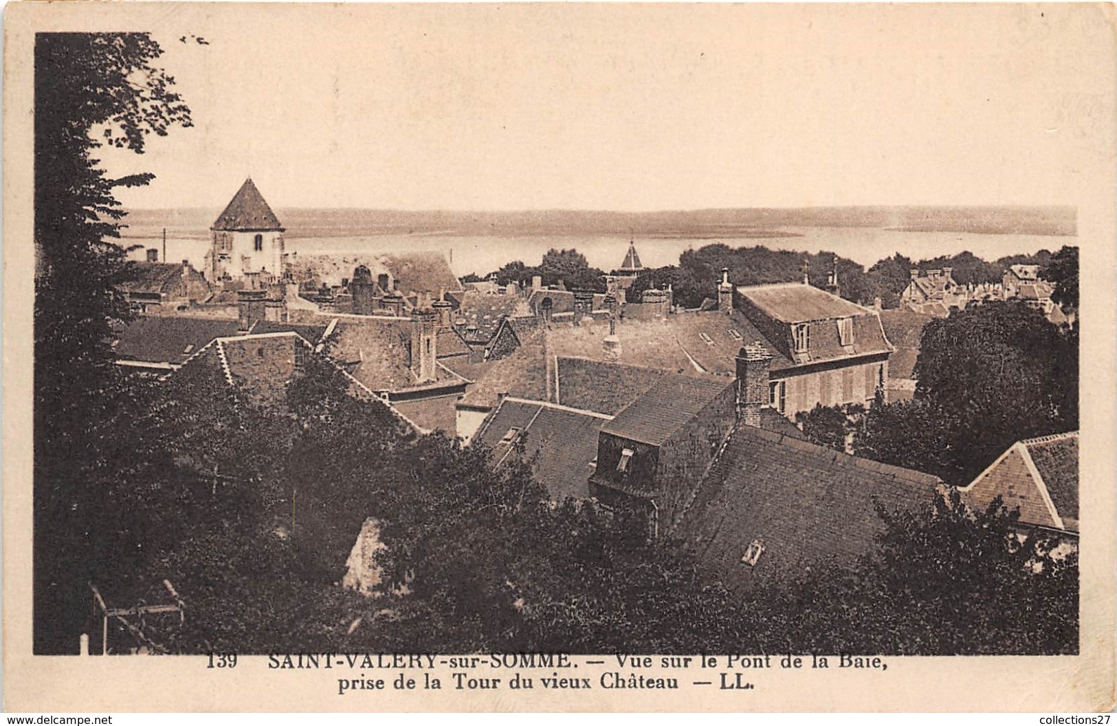 80-SAINT-VALERY-SUR-SOMME- VUE SUR LE PONT DE LA BAIE, PRISE DE LA TOUR DU VIEUX CHÂTEAU - Saint Valery Sur Somme