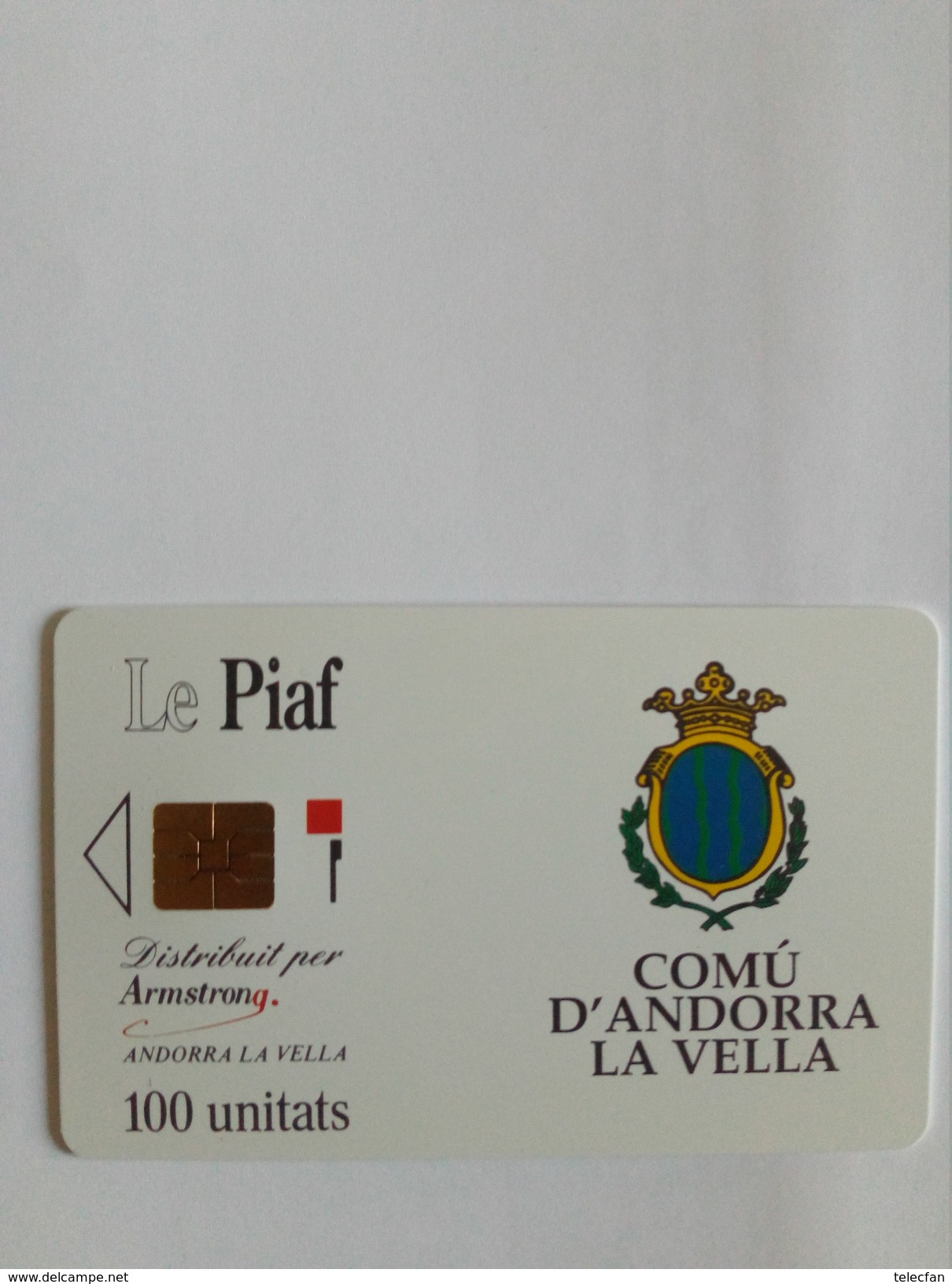 ANDORRE PIAF STATIONNEMENT 100U NEUF MINT LOGO MORENO 04.91 2000 EX - Andorre