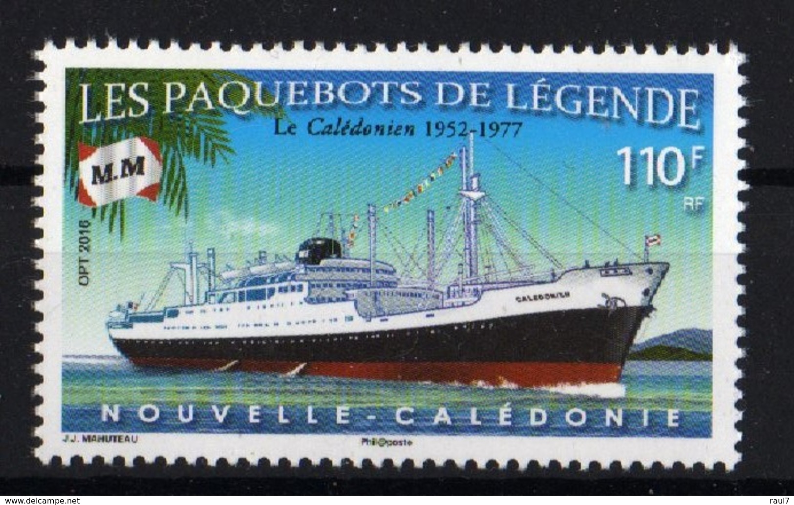 Nouvelle-Calédonie 2016 - Paquebots De Légende, Le Calédonien  - 1 Val Neufs // Mnh - Unused Stamps