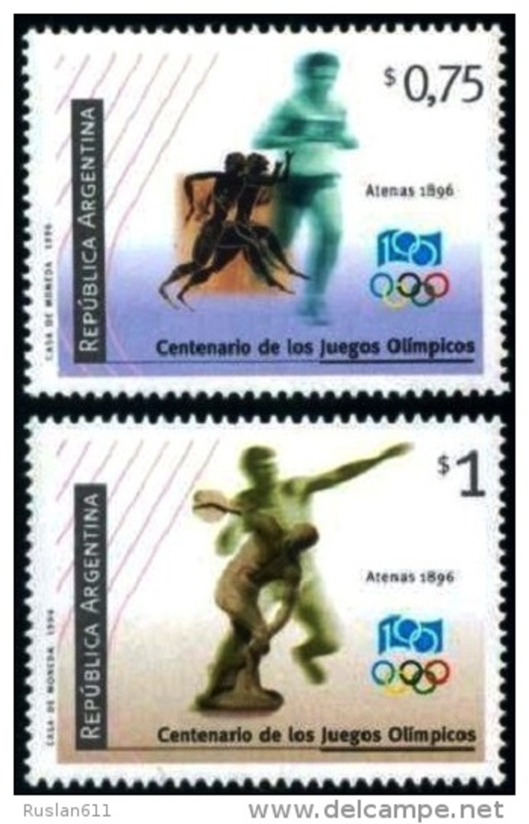 Olympic Games Argentina 1996 #2293/4 Atlanta MNH ** - Ete 1996: Atlanta