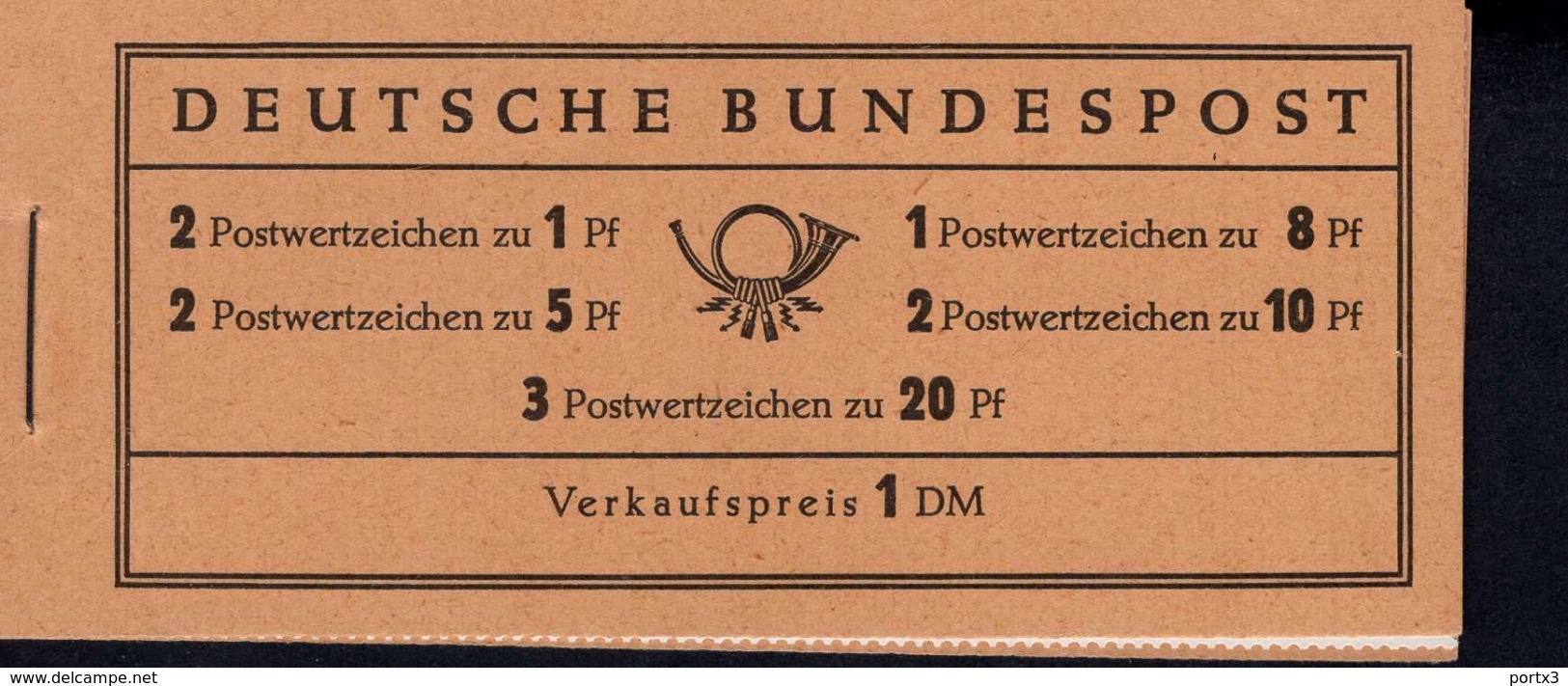 Markenheftchen Bund Postfr. MH 04 Y II Theodor Heuss MNH ** Neuf (4) Roter Und Grauer Randstreifen - Andere & Zonder Classificatie