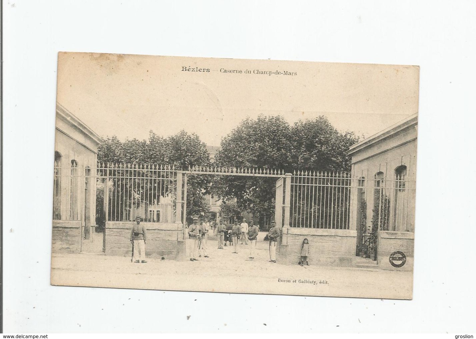 BEZIERS CASERNE DU CHAMP DE MARS  (MILITAIRES)  1923 - Beziers