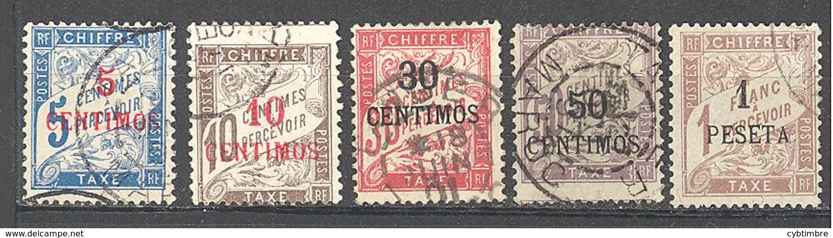 Maroc: Yvert Taxe N° 1/5° - Timbres-taxe