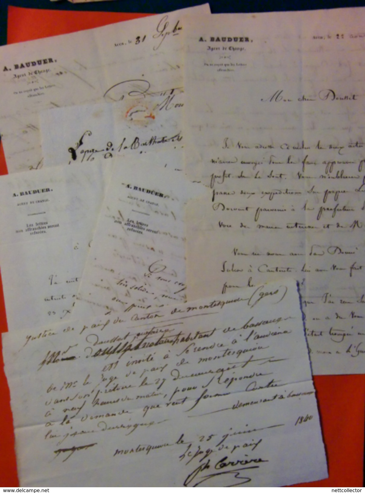 ARCHIVE D'UN NOTAIRE DU GERS ET DIVERS DOCUMENTS DES ANNEES 1830/1840