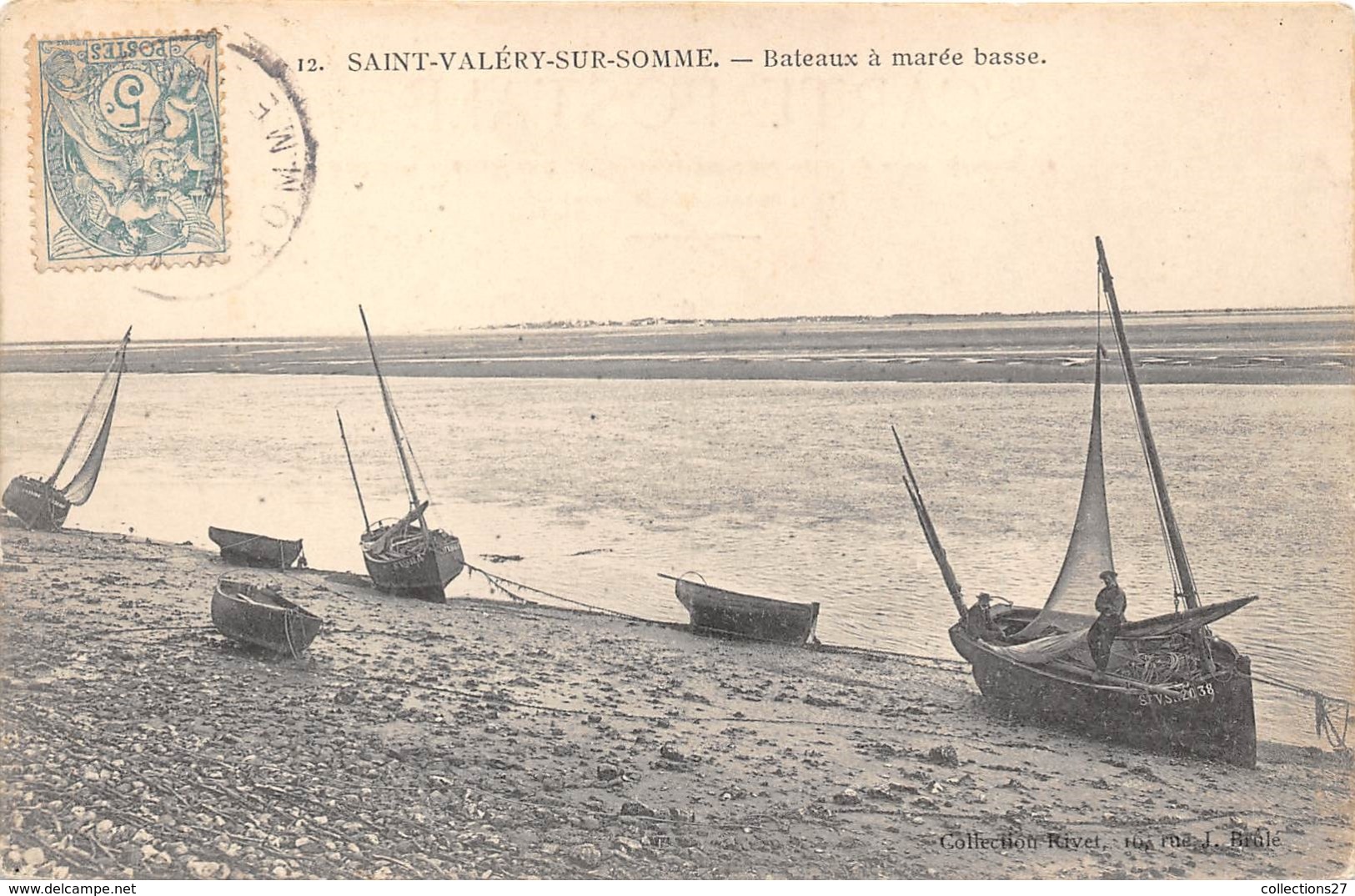 80-SAINT-VALERY-SUR-SOMME- BÂTEAUX A MAREE BASSE - Saint Valery Sur Somme