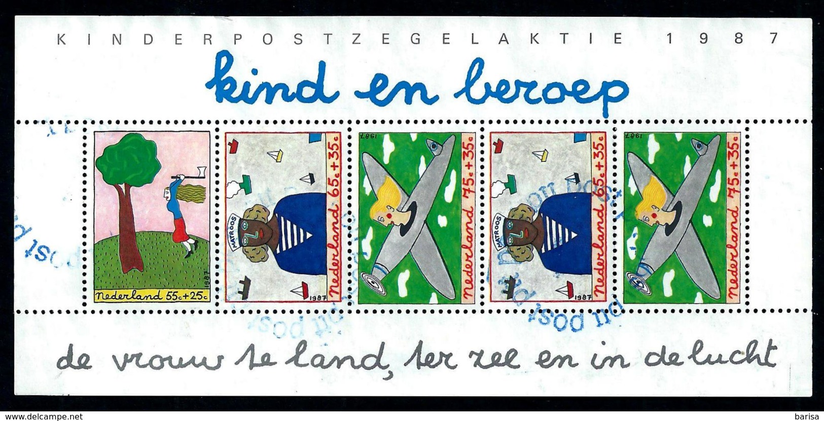Nederland 1987: Kinderzegels, Kind En Beroep. (o) Used - Gebruikt