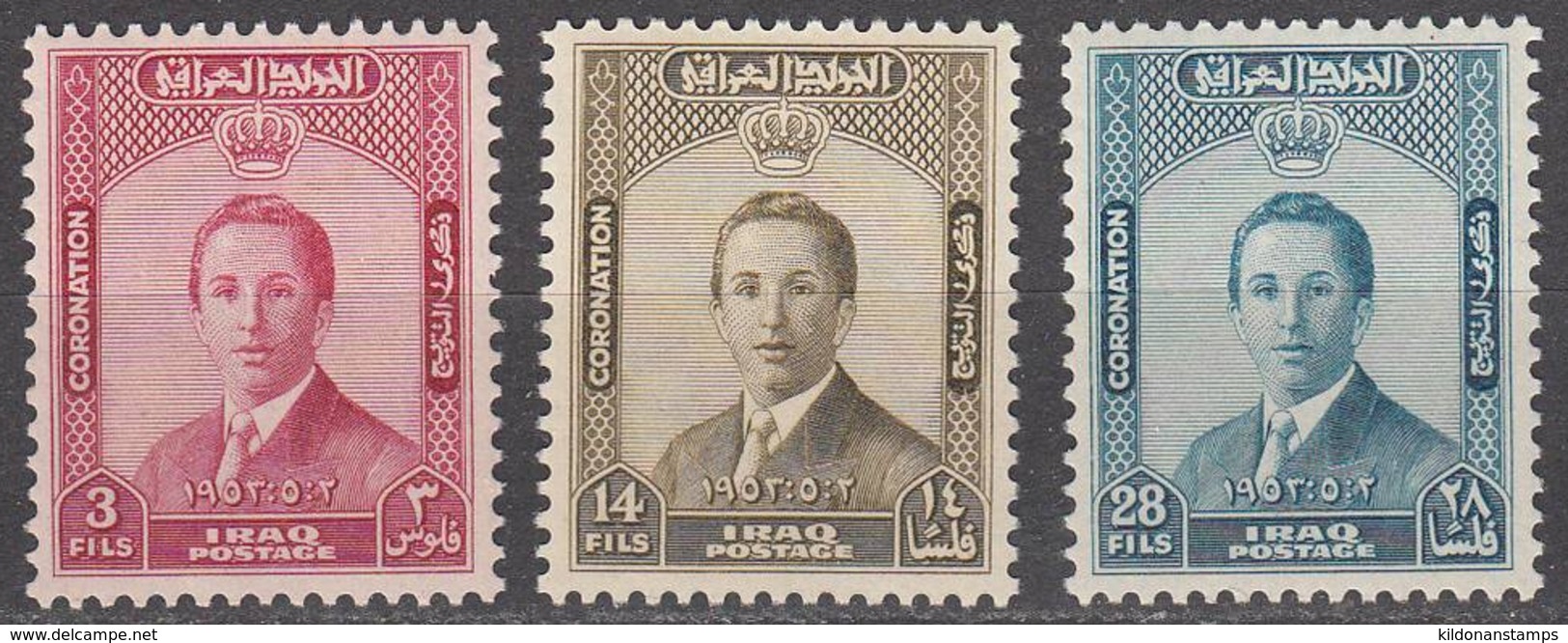 Iraq 1953 Full Set, Mint Mounted, Sc# 139-141, SG 342-344 - Irak