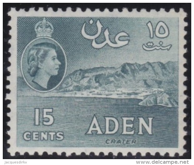 Aden     .       SG     .    53a     .      *       .      Ongebruikt   .    /    .   Mint-hinged - Aden (1854-1963)