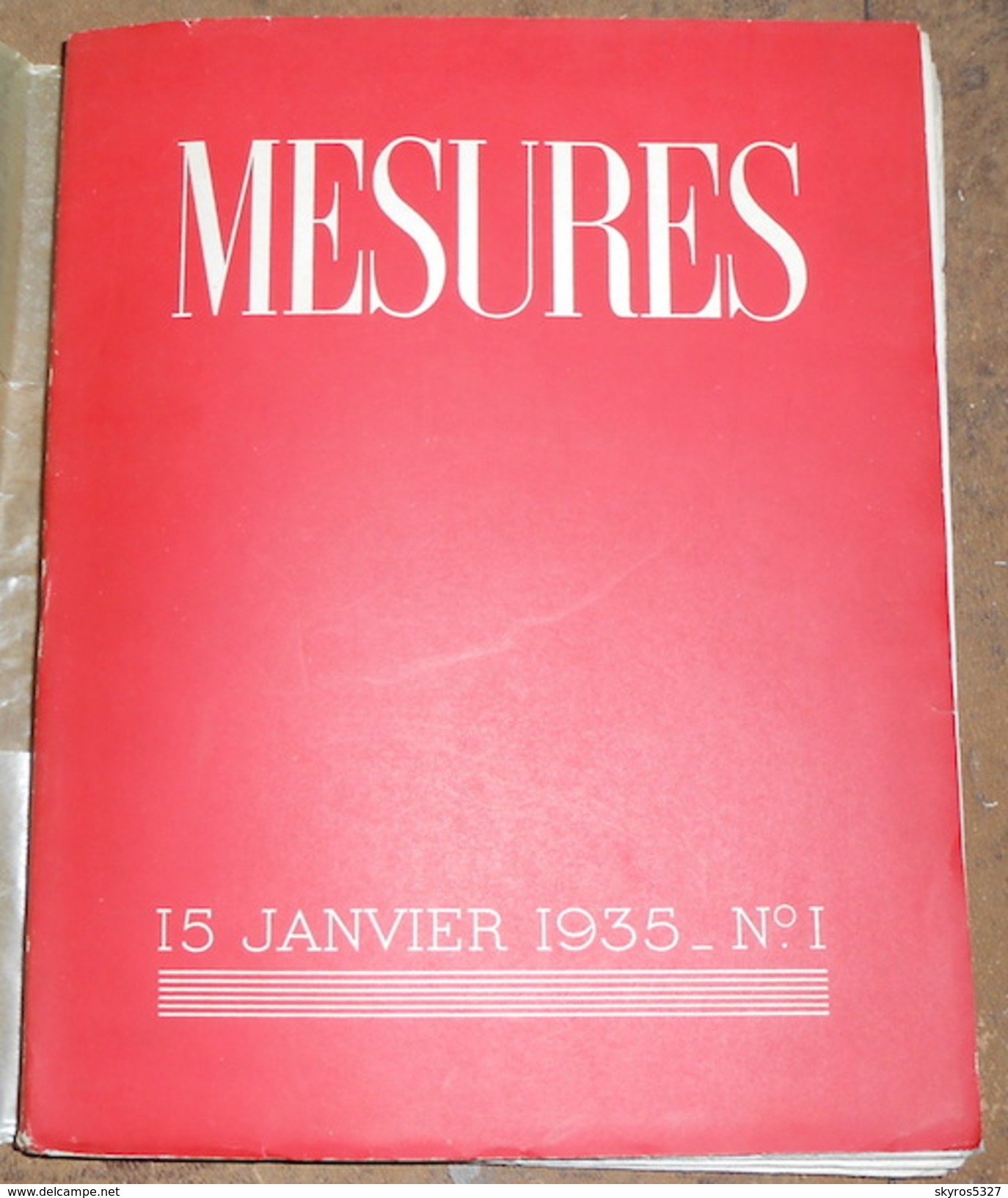 Mesures &ndash; 15 Janvier 1935 &ndash; N°1 - 1900 - 1949