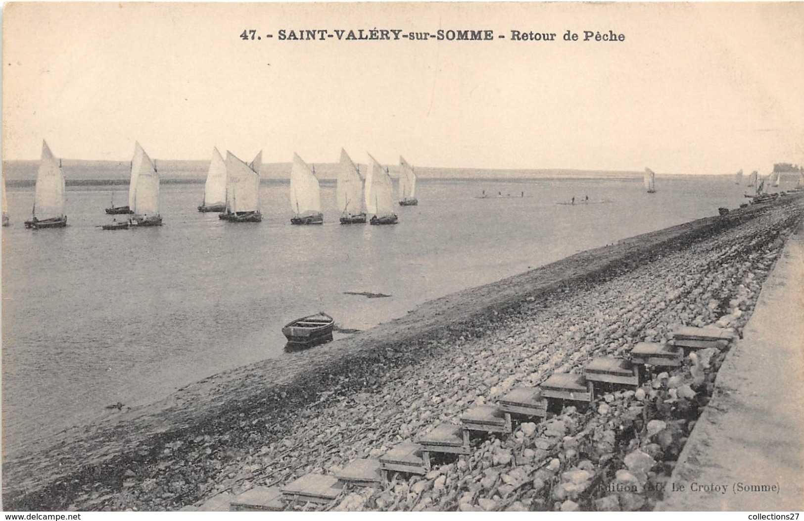 80-SAINT-VALERY-SUR-SOMME- RETOUR DE PÊCHE - Saint Valery Sur Somme