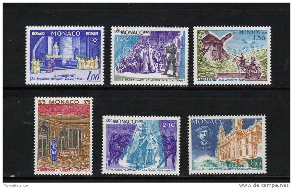 Monaco Timbres De 1979  Serie Complète Neuve **  N°1175 A 1180 - Unused Stamps