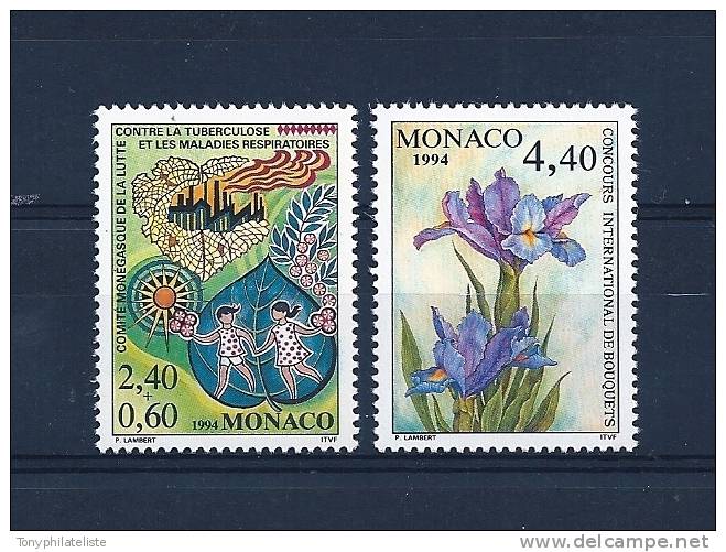 Monaco Timbres De 1994  N°1931 Et N°1932  Neuf ** - Neufs