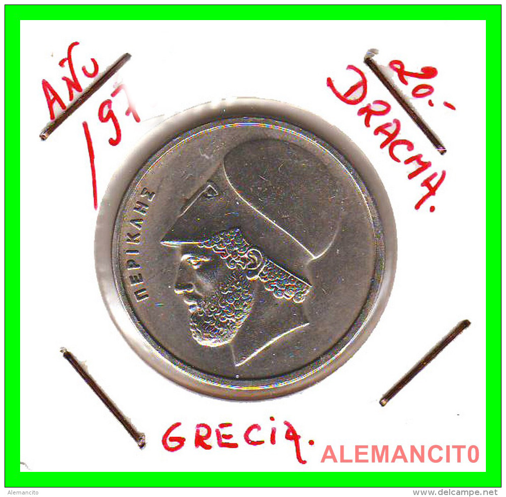 GRECIA  -  GREECE  -  MONEDA DE  20 DRACHMAI   - AÑO 1978    Copper-Nickel,  29 Mm - Grecia