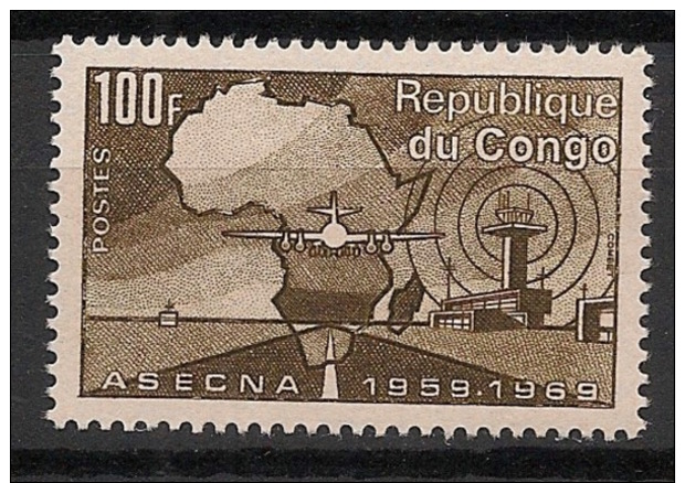 Congo - 1970 - N°Yv. 245 - ASECNA - Neuf Luxe ** / MNH / Postfrisch - Mint/hinged