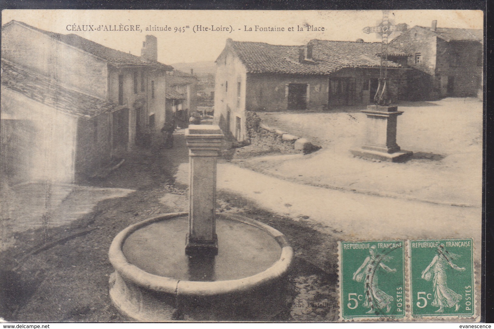 CEAUX D ALLEGRE / LA FONTAINE ET PLACE     //////    REF  BO. 43 - Autres & Non Classés