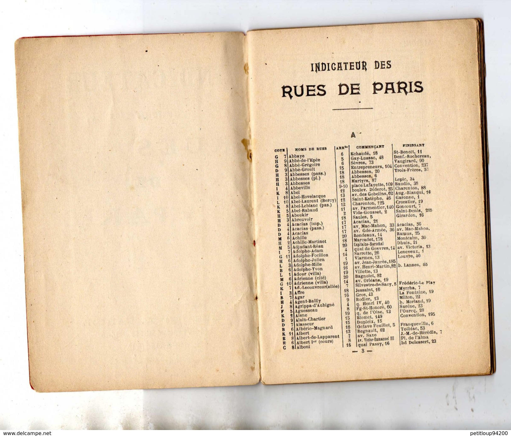 NOUVEAU PLAN DE PARIS  Cartes Taride  ANNEE 1923 - Europe