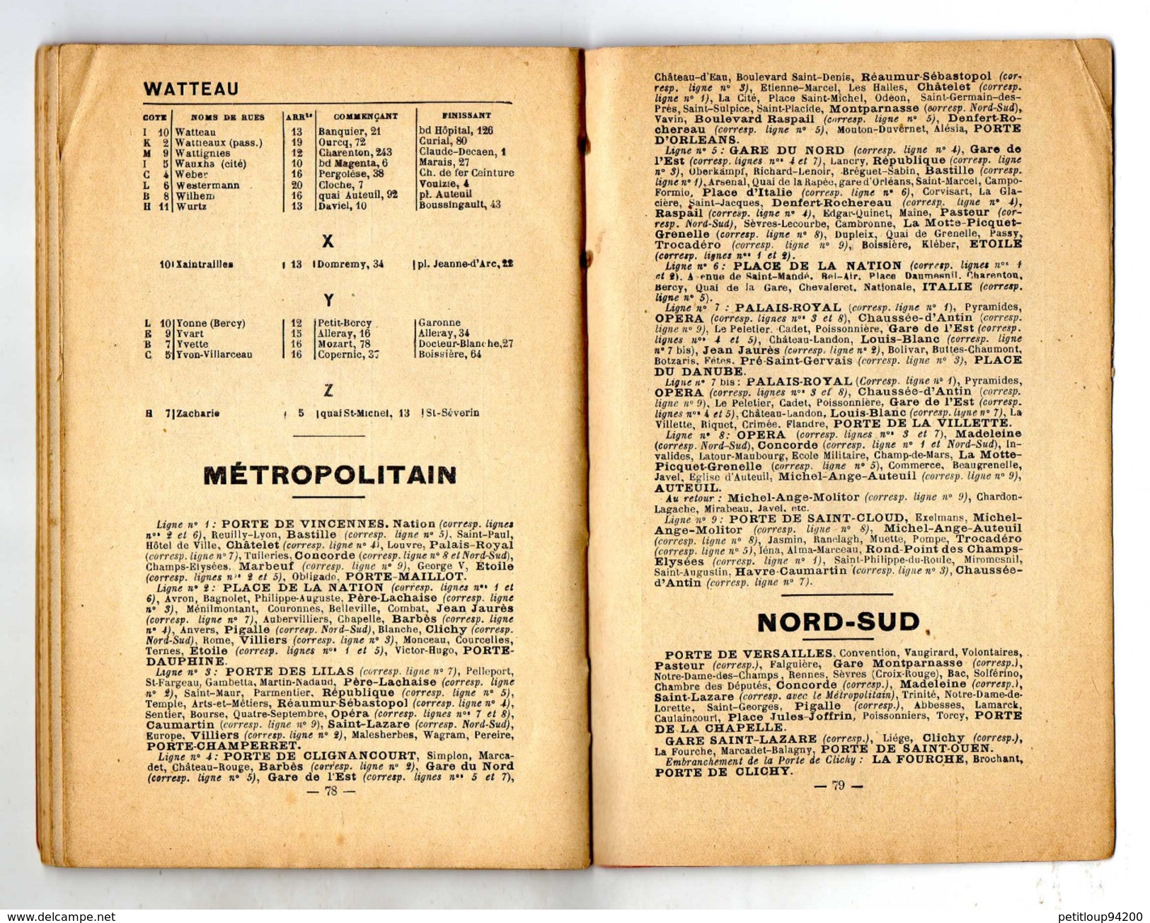 NOUVEAU PLAN DE PARIS  Cartes Taride  ANNEE 1923 - Europe