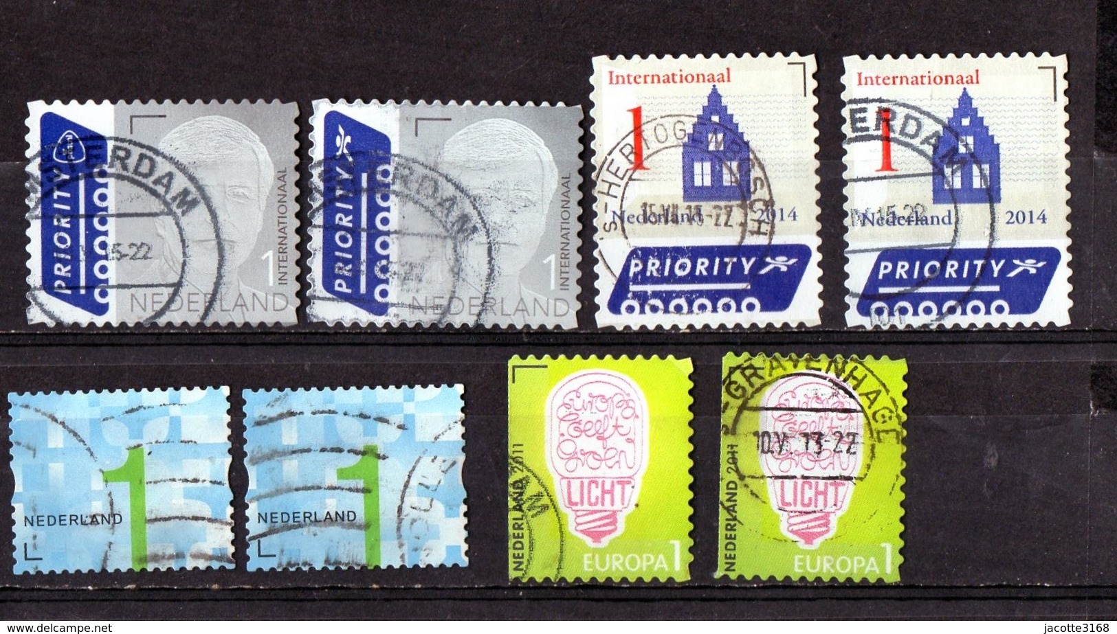 Pays - Bas  2014  Lot De 8 Timbres - Used Stamps