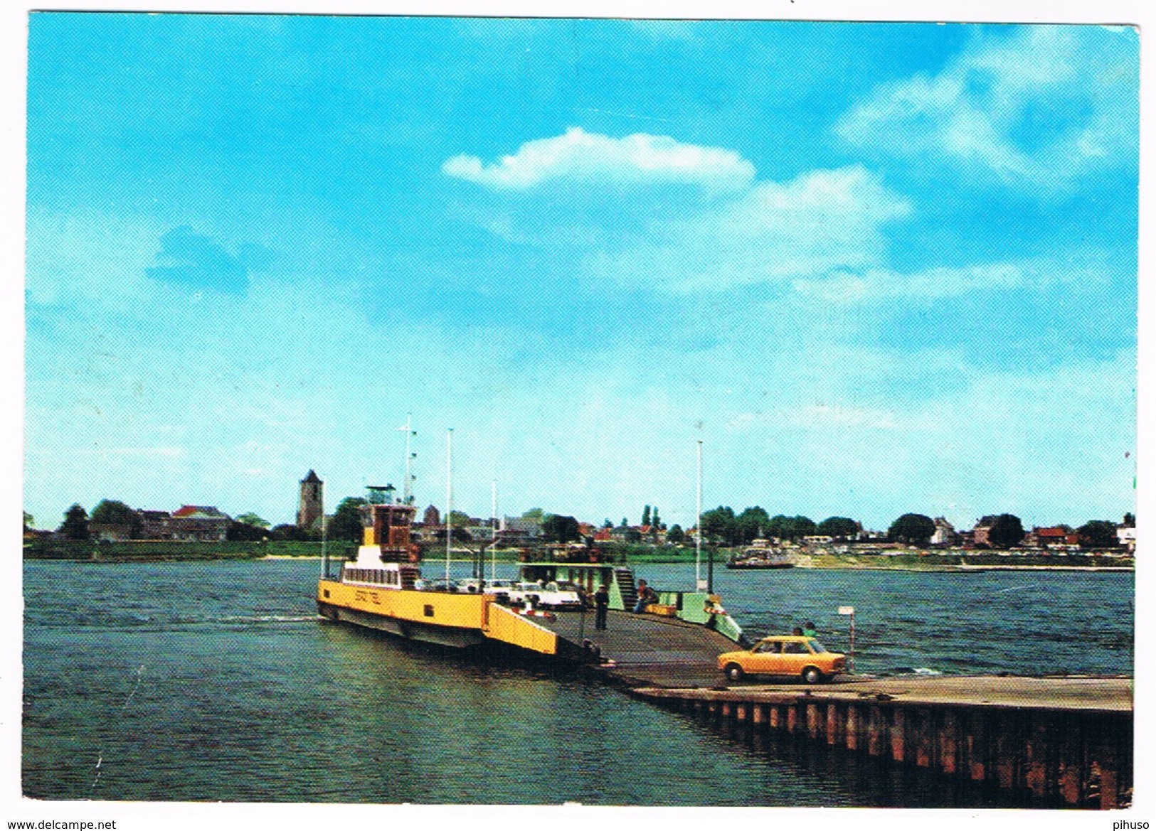 SCH-681   TIEL : With Ferry, Fähre And DAF - Veerboten