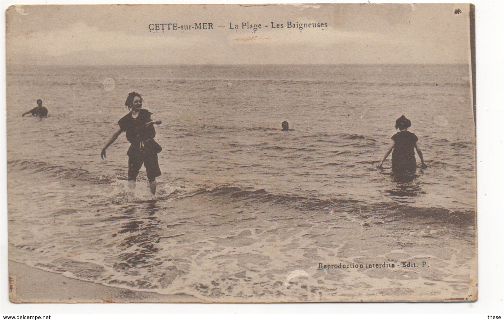 SETE - CETTE - La Plage Les Baigneuses - Sete (Cette)