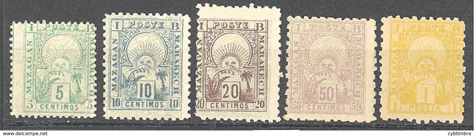 Maroc Postes Locales: Yvert N° 46/51*; 5 Valeurs - Locals & Carriers