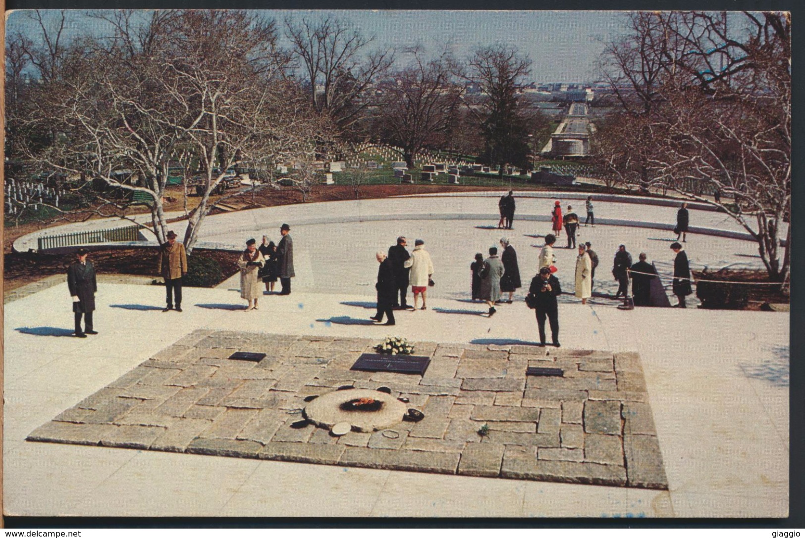 °°° 2173 - VA - ARLINGTON - GRAVE OF J.F. KENNEDY FROM NATIONAL CEMETERY - With Stamps °°° - Arlington