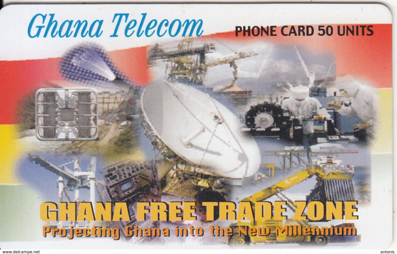 GHANA - Earth Station, Free Trade Zone, 04/01, Used - Ghana