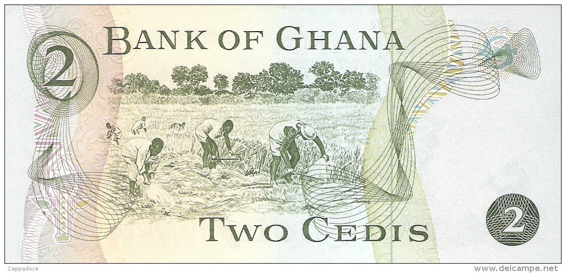 GHANA   2 Cedis   2/1/1978   P. 14c   UNC - Ghana