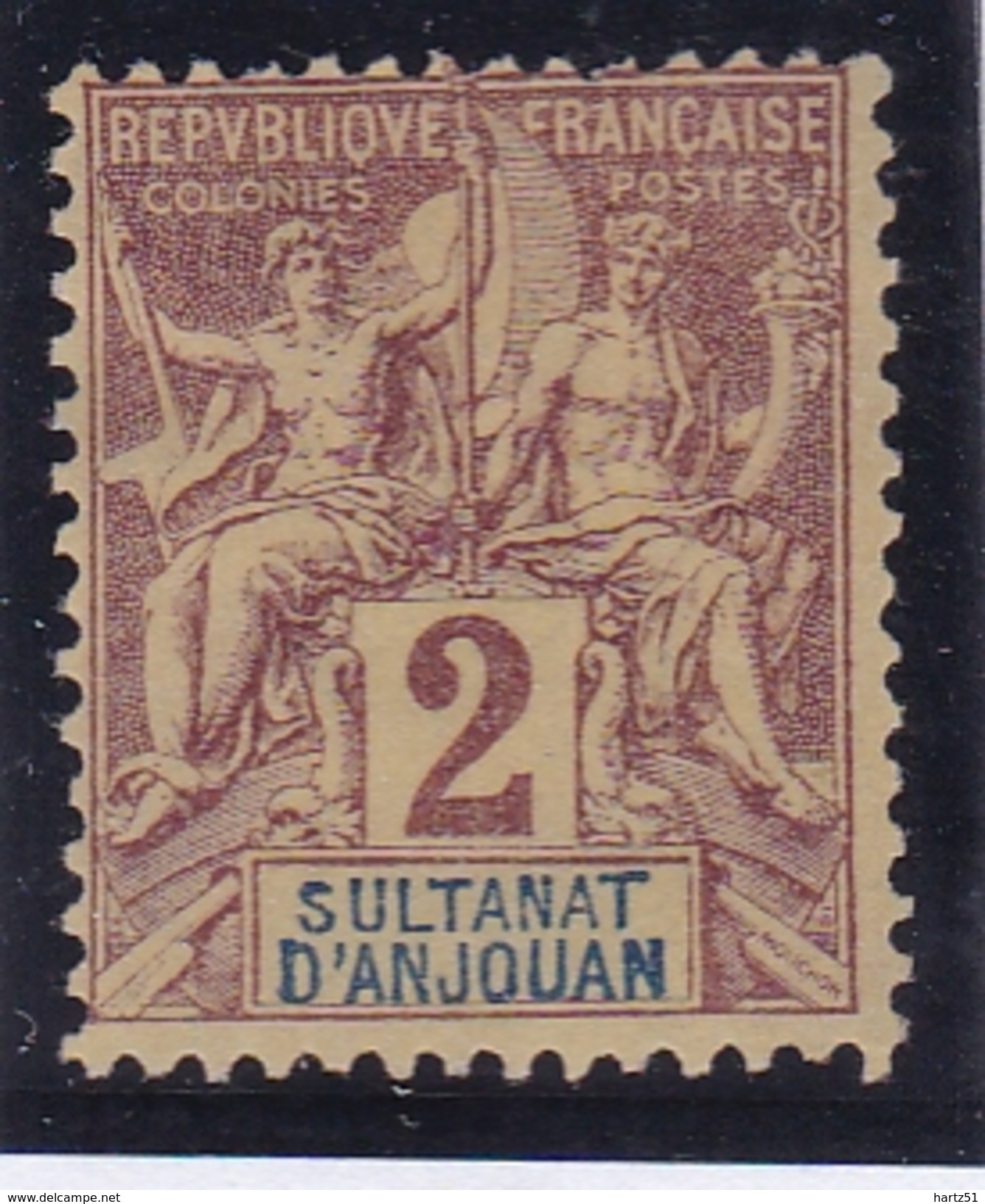 Anjouan N° 2 Neuf * - Unused Stamps