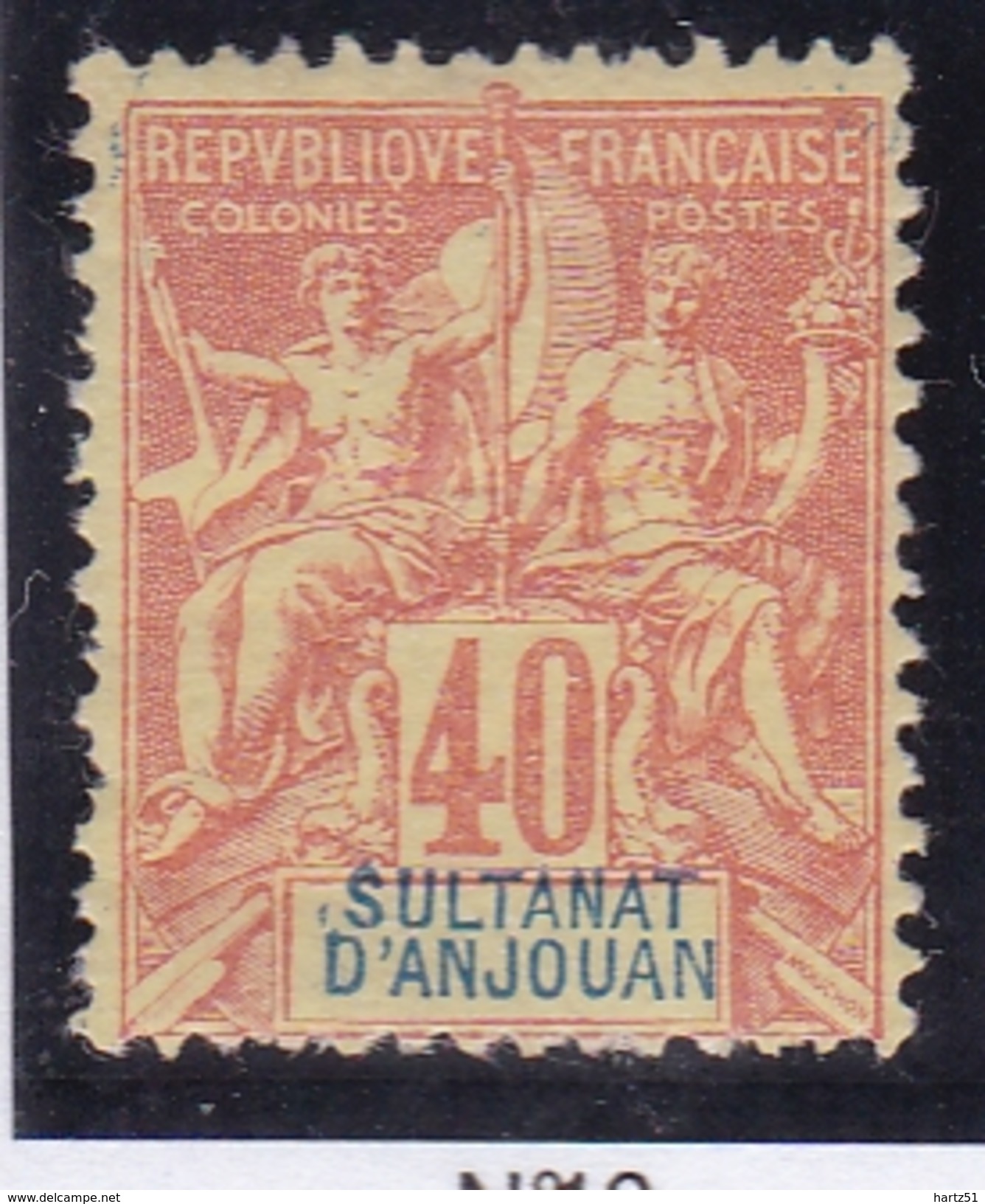 Anjouan N° 10 Neuf * - Unused Stamps