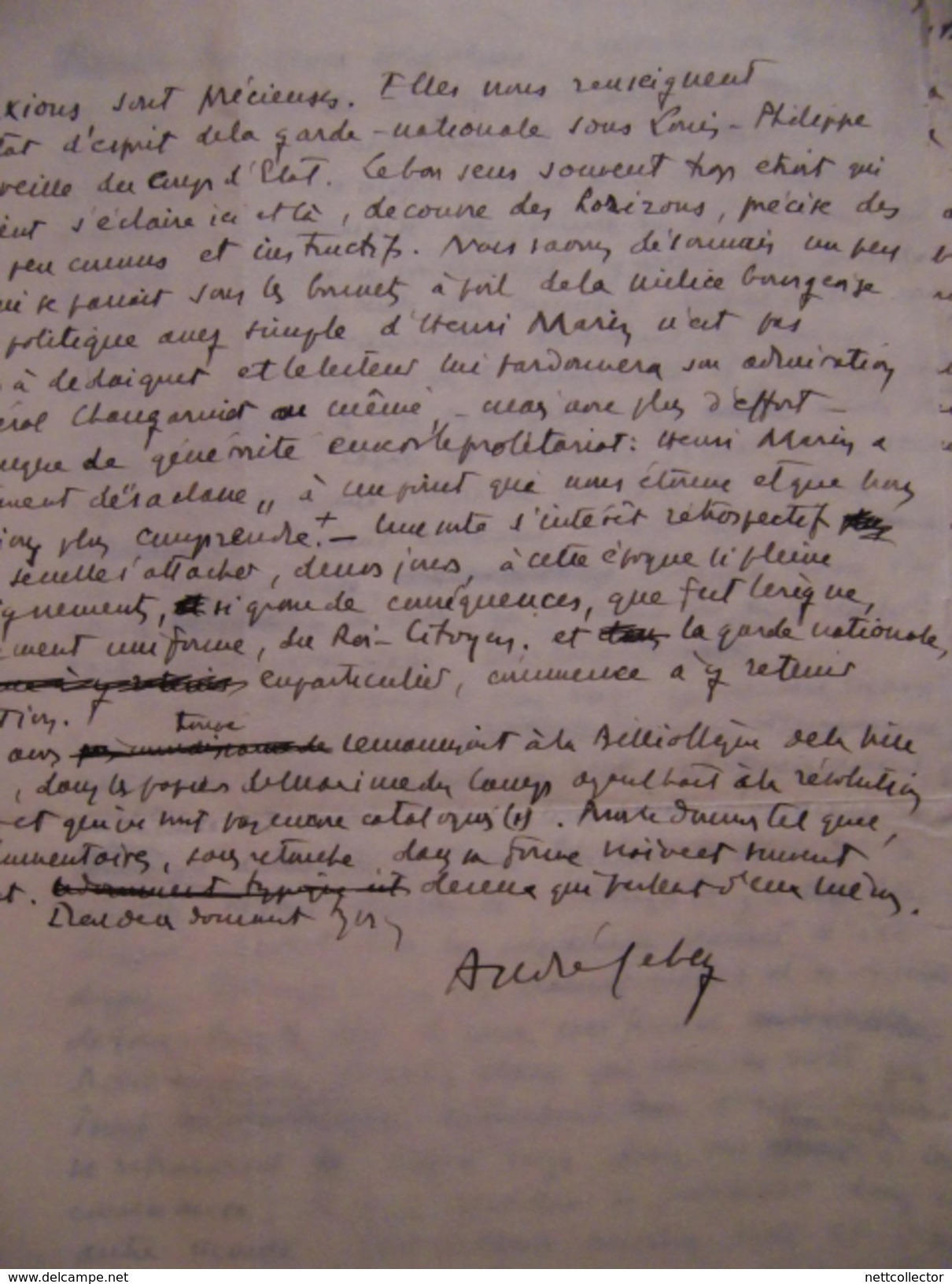 ARCHIVE IMPORTANTE ECRIVAIN ANDRE LEBAY 1877/1938  AUTOGRAPHES / MANUSCRIT ORIGINAL/ LETTRES/ ARTICLES RARE - Documents Historiques