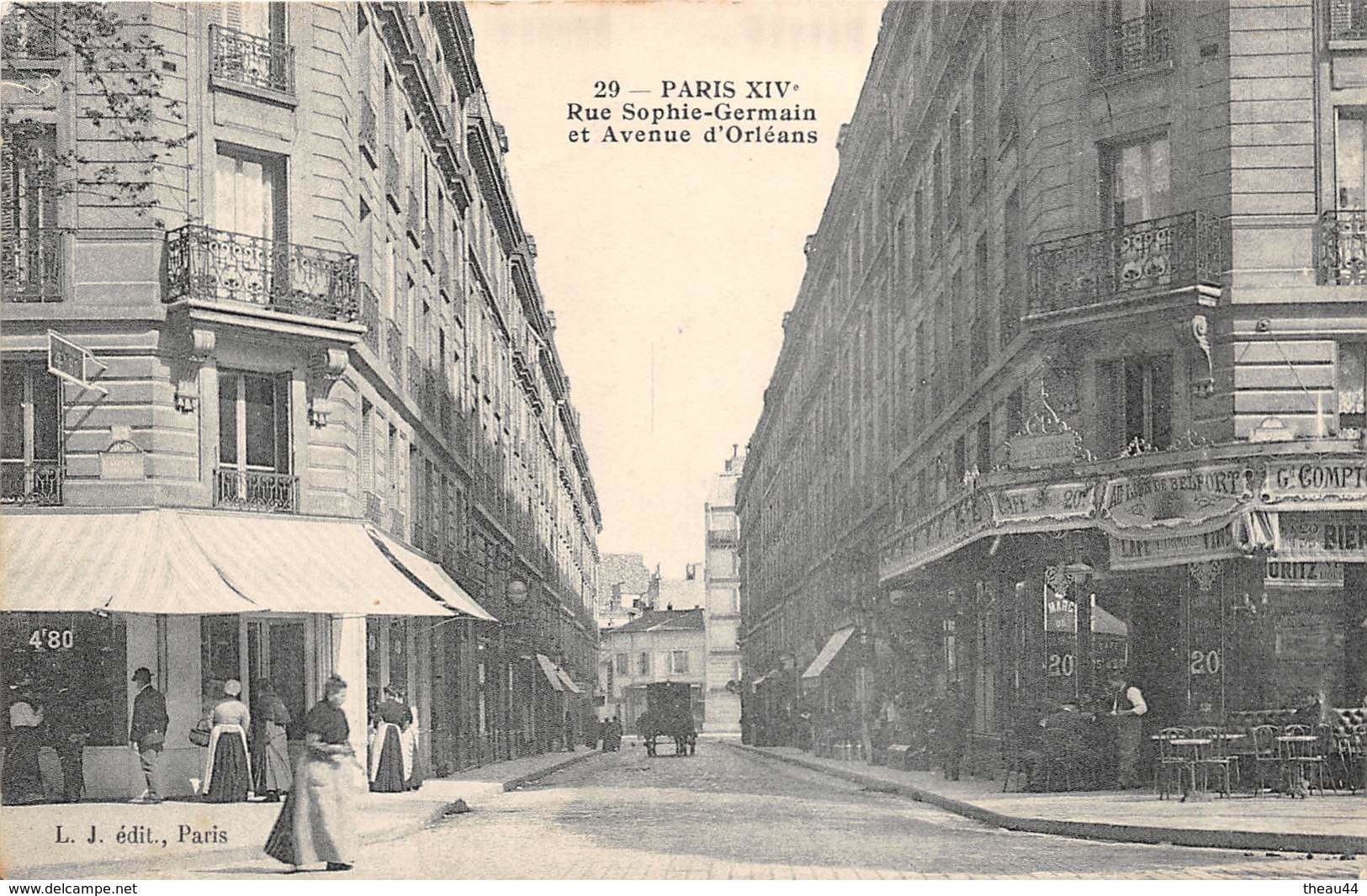 ¤¤  -  29   -  PARIS  -  Rue Sophie-Germain Et Avenue D'Orléans   -  ¤¤ - Arrondissement: 14