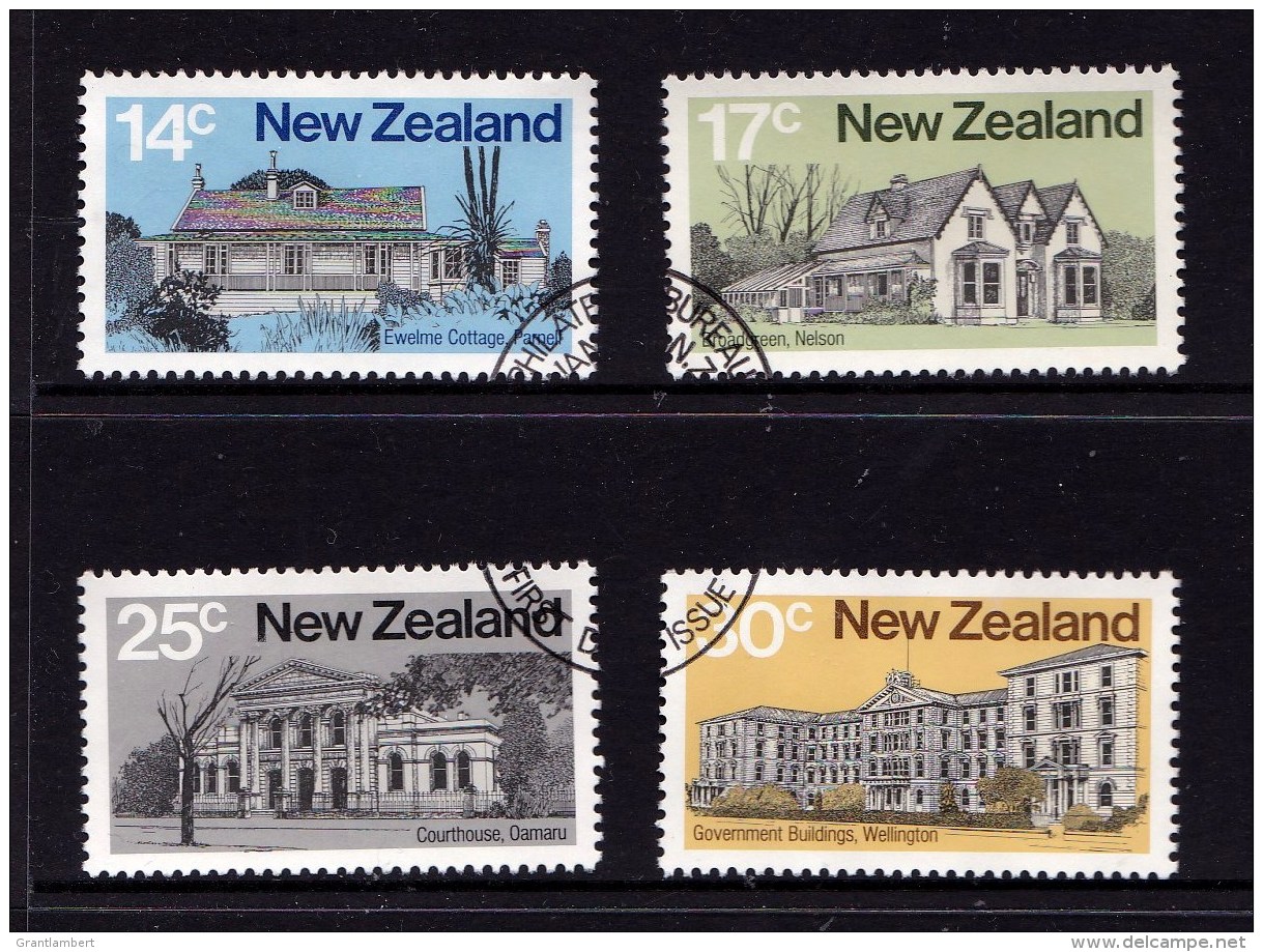 New Zealand 1980 Architecture Set Of 4 Used - Used Stamps