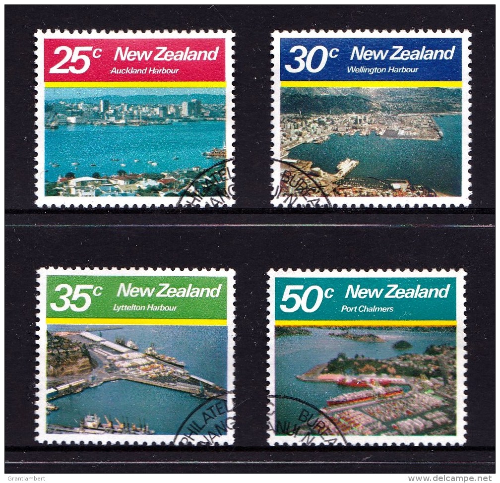New Zealand 1980 Large Harbours Set Of 4 Used - Used Stamps
