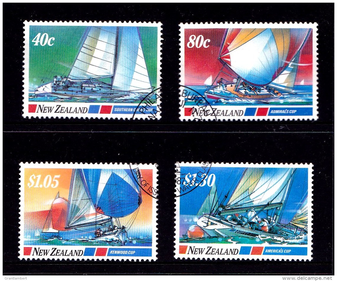 New Zealand 1987 Sailing - Blue Water Classics Set Of 4 Used - Used Stamps