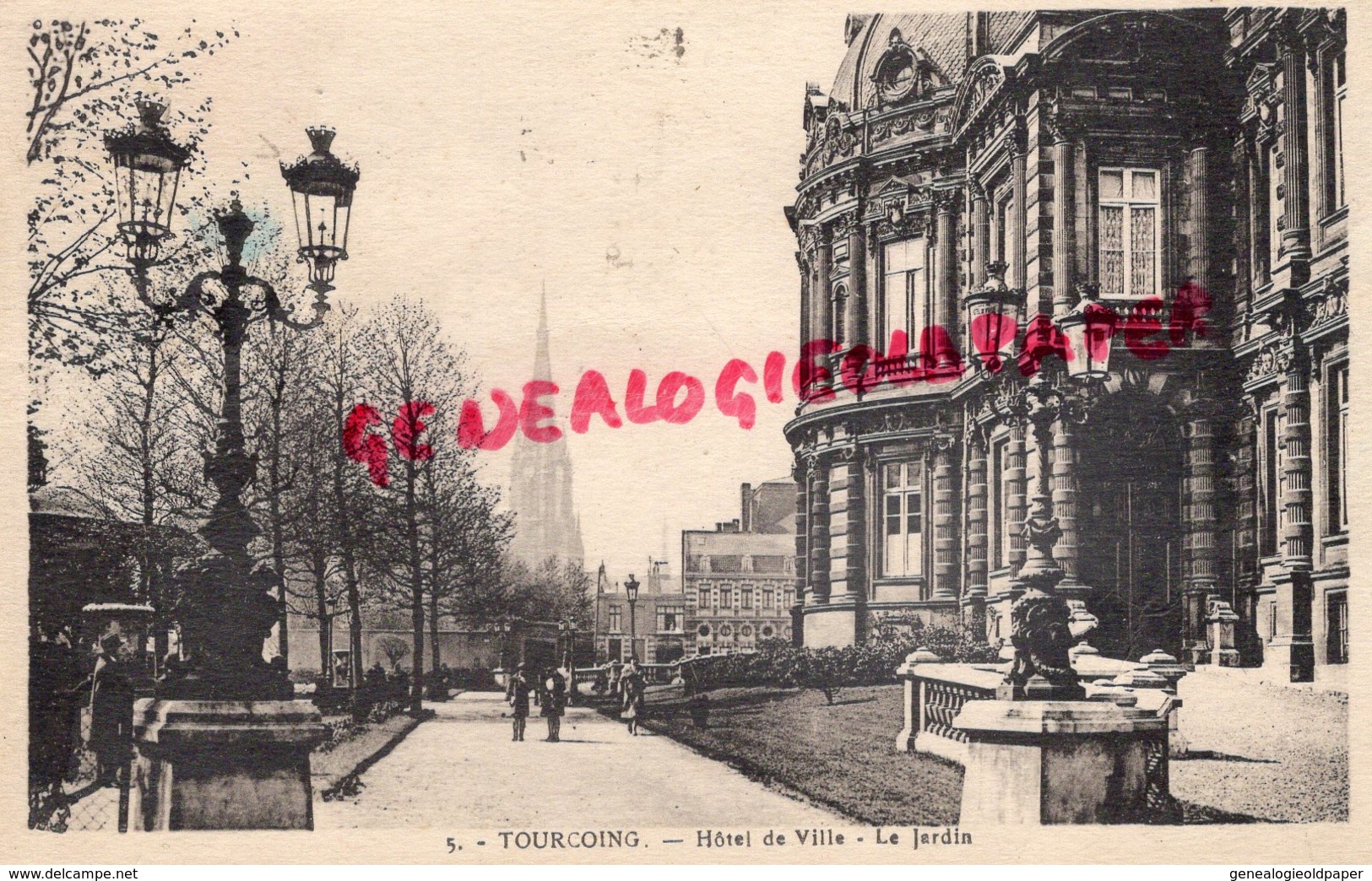 59 - TOURCOING - HOTEL DE VILLE    LE JARDIN   1947 - Tourcoing