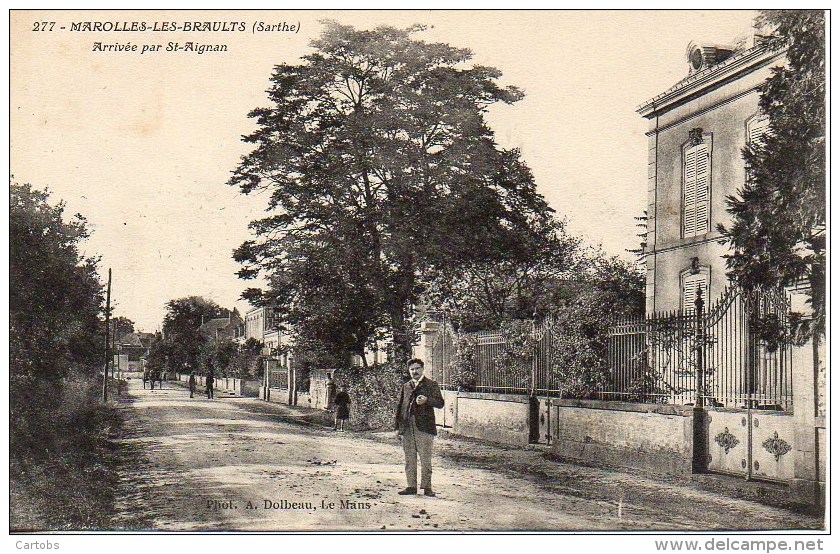 72 MAROLLES-LES-BRAULTS  Arrivée Par St-Aignan - Marolles-les-Braults