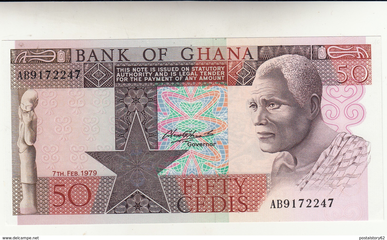Banconota Ghana, 50 Cedis 1979  Perfetta - Ghana