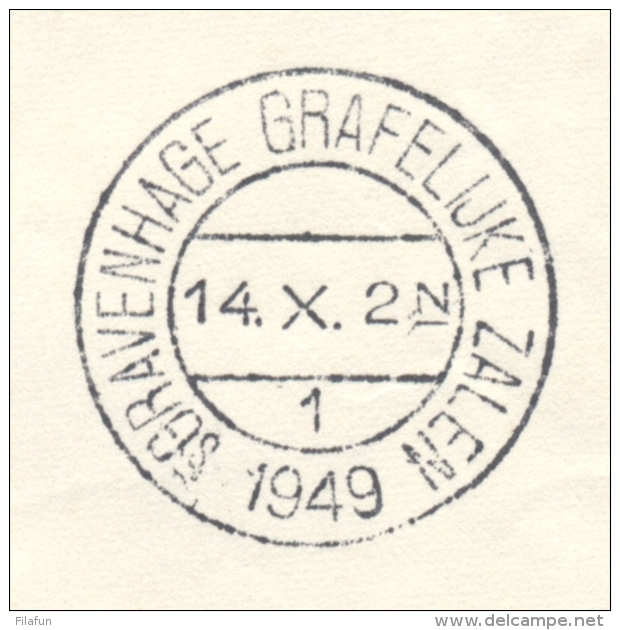 Nederland - 1949 - Stempel Ronde Tafel Conferentie En Grafelijke Zalen Op Verzamelblad Met UPU-serie - Poststempel