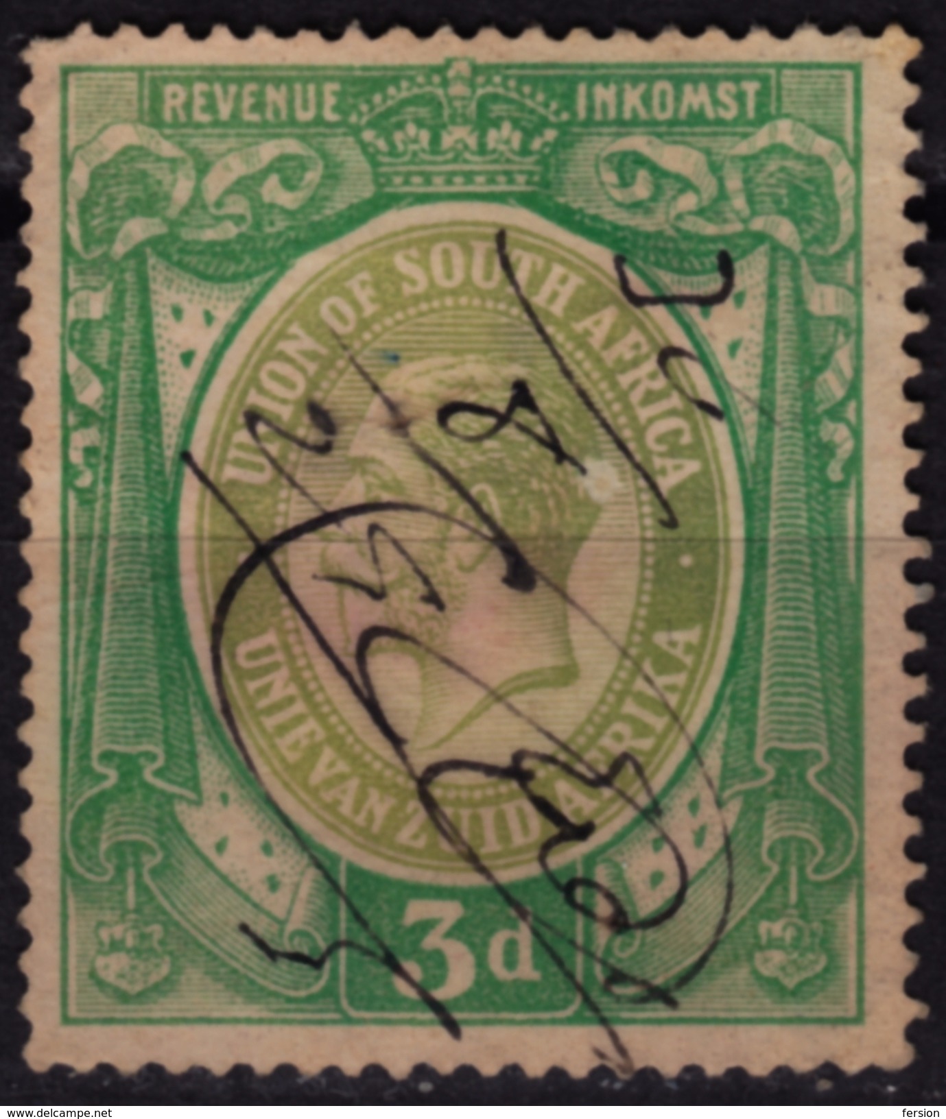 South Africa - TAX REVENUE FISCAL Stamp - 3 D - Dienstzegels