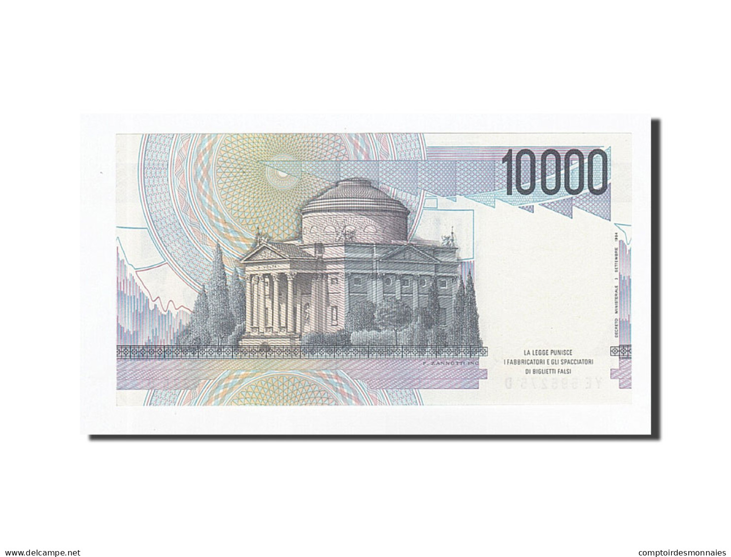 Billet, Italie, 10,000 Lire, 1984-09-03, KM:112b, NEUF - 100.000 Lire
