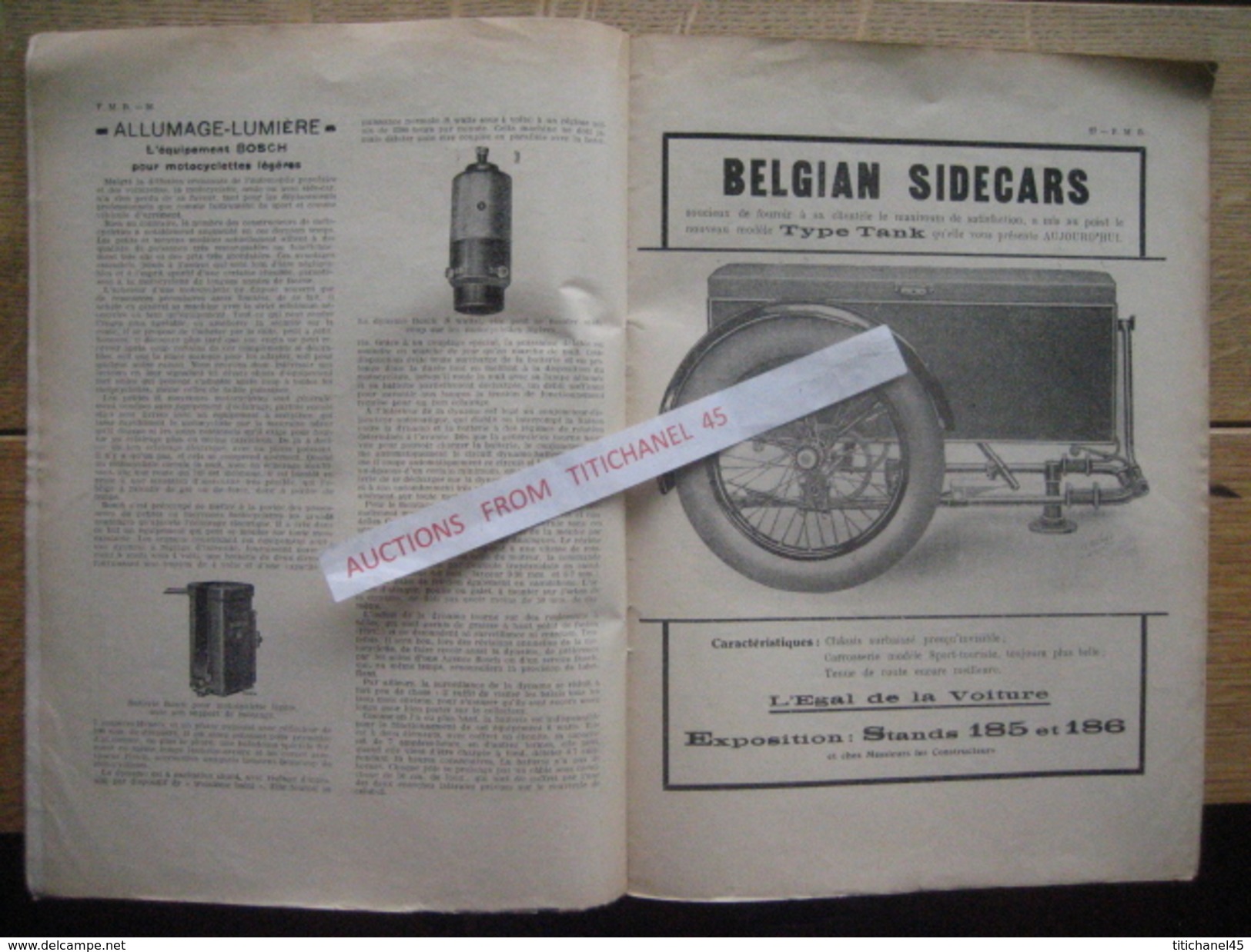 1929 Féd. Motocycliste Belge n°spécial salon : SAROLEA - F.N. - GILLET - B.S.A - ARIEL - BOVY - SILVER-ARROW - NORTON