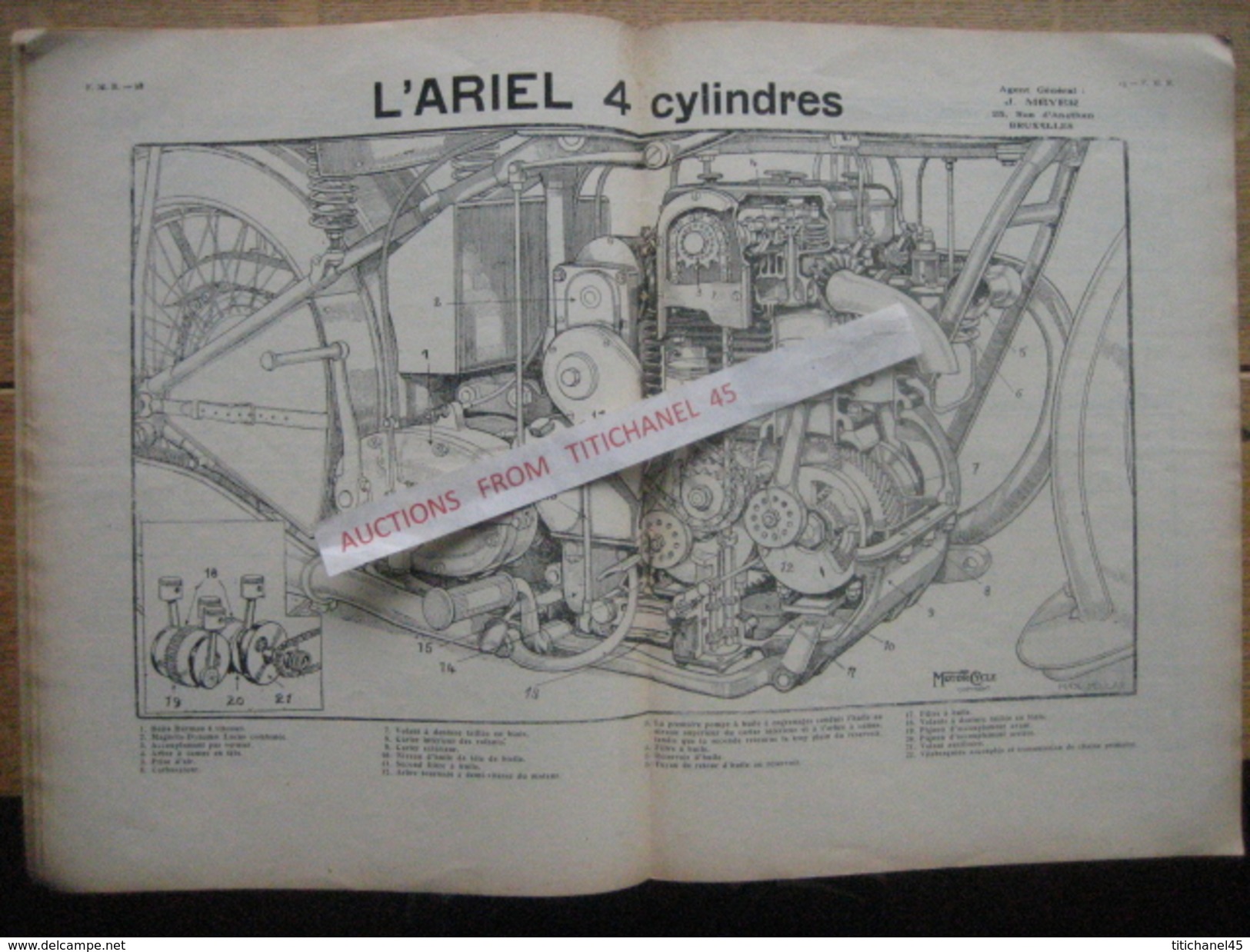 1930 Fé. Motocyliste Belge n° spécial salon : SAROLEA - GILLET - A.J.S. - ARIEL - READY - SUPER-EXCELSIOR - LADYLETTE