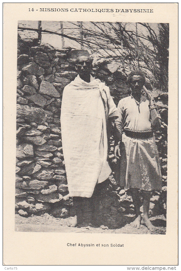 Ethiopie - Missions - Chef Abyssin Et Soldat - Ethiopie