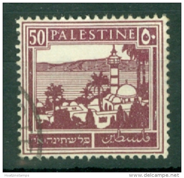 Palestine: 1927/45   Buildings    SG100    50m  Deep Dull Purple   Used - Palestine