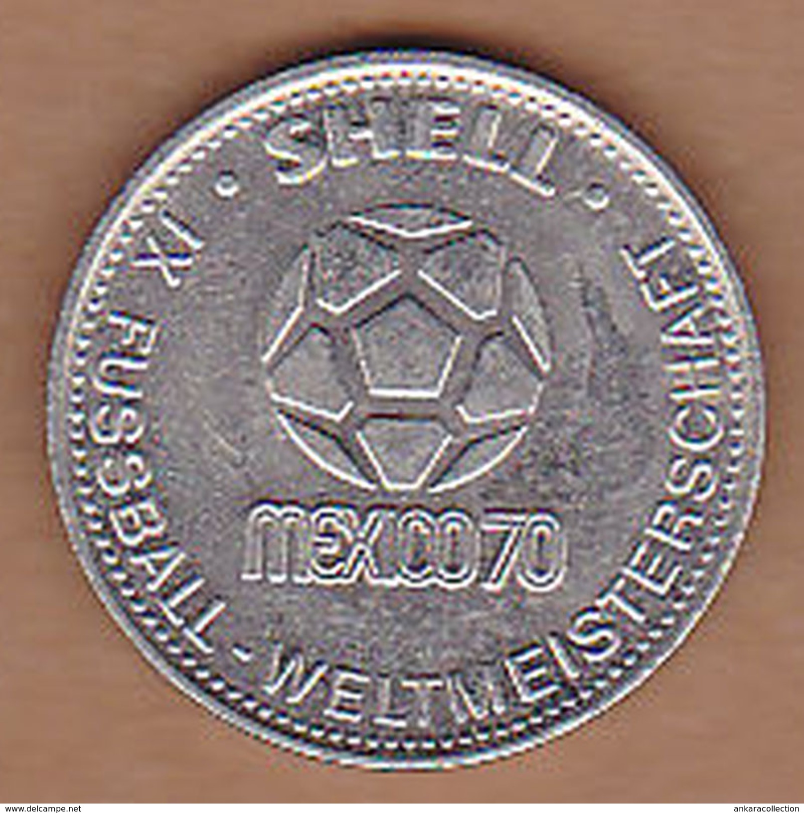 AC - JOHANNES LOHRJO SHELL IX FUSSBALL WELTMEISTERSCHAFT MEXICO 1970 FOOTBALL TOKEN - JETON - Monétaires / De Nécessité