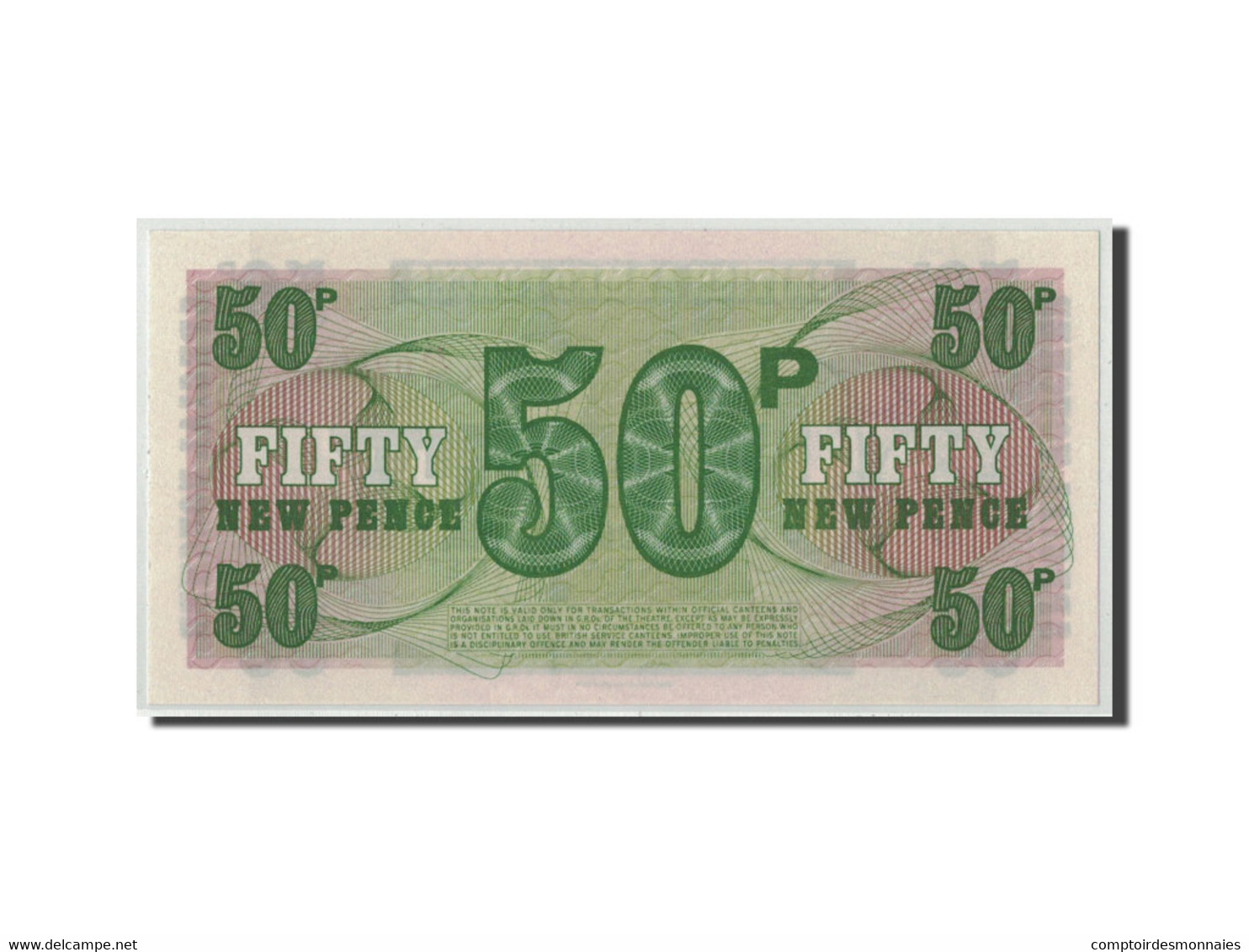 Billet, Grande-Bretagne, 50 New Pence, Undated (1972), KM:M49, NEUF - British Armed Forces & Special Vouchers