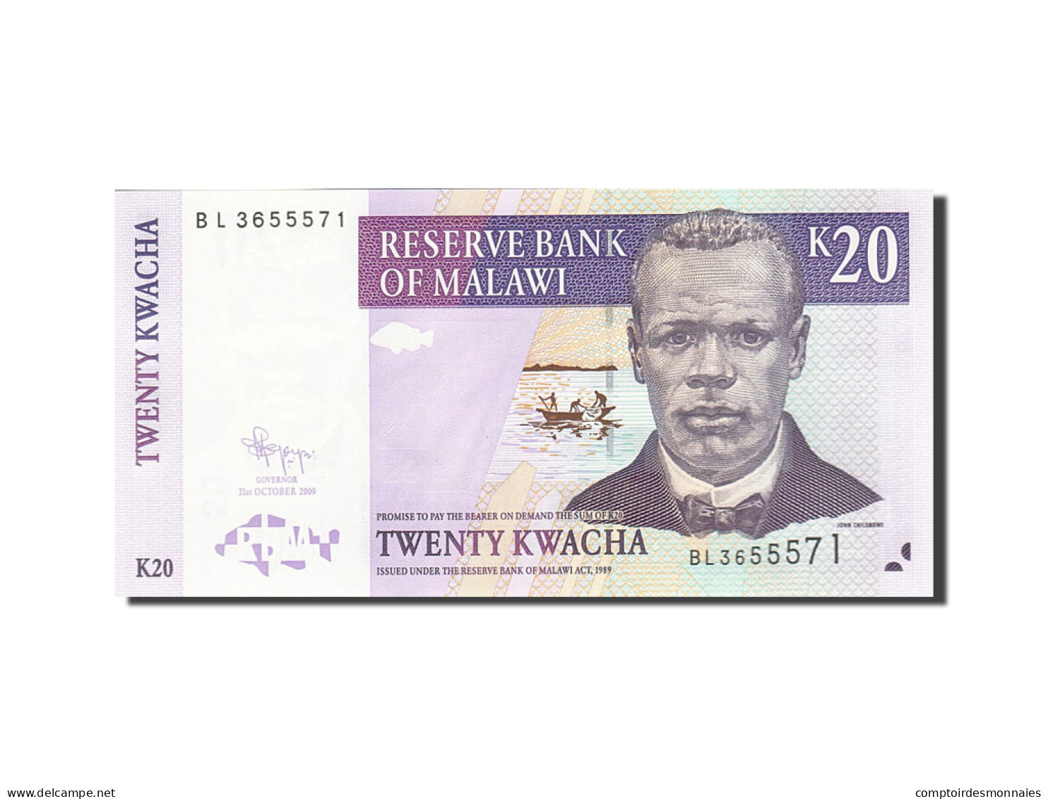 Billet, Malawi, 20 Kwacha, 2004, 2009-10-31, KM:52e, NEUF - Malawi
